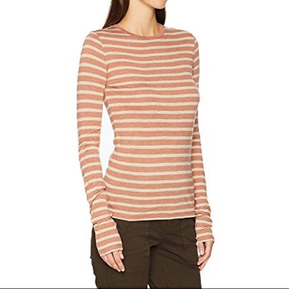 Vince Stripe Long Sleeve Crew Tee - Picture 5 of 6